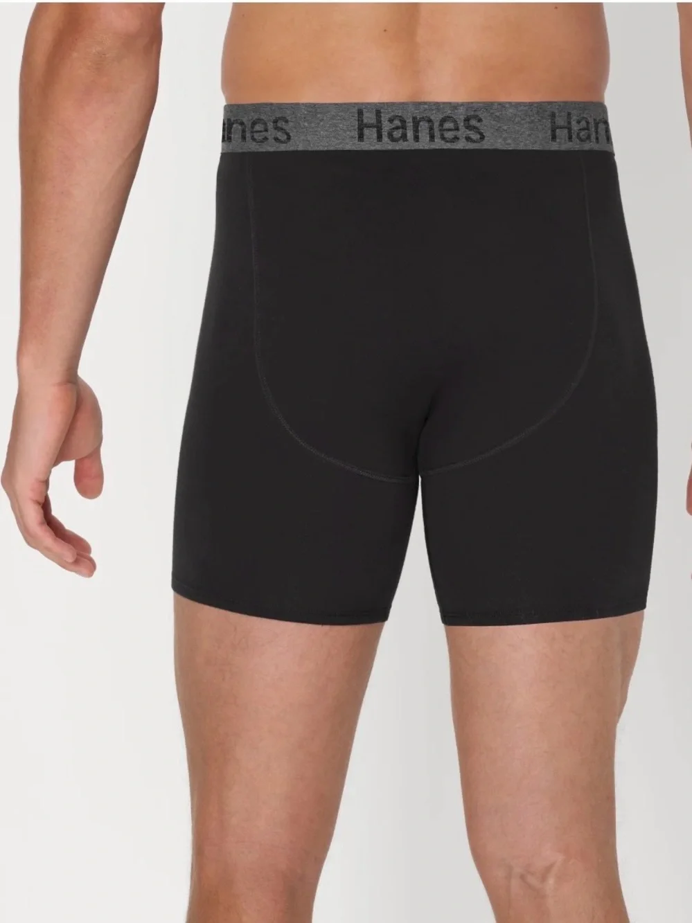 Hanes 3-Pack Boxer Briefs in Black, Gray &  Blue Size S